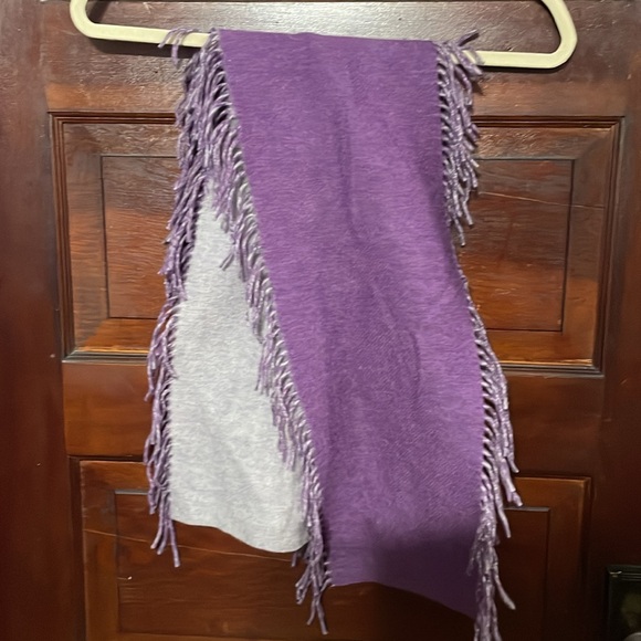 💜PURE CASHMERE purple  Scarf - Picture 7 of 7